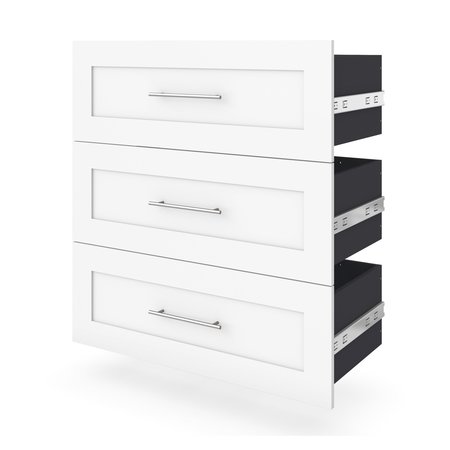 Bestar Bestar Pur 3 Drawer Set for Pur 36W Closet
Organizer in white 26161-000017